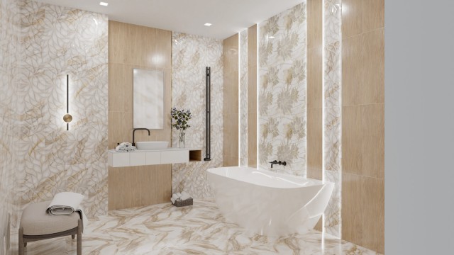 Интерьер коллекции Calacatta Oro