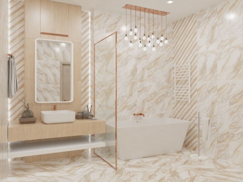 Интерьер коллекции Calacatta Oro