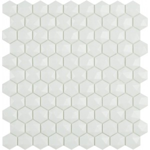 Стеклянная мозаика 32x31 7мм Hexagon Nordic № 910 D матовая объемная Vidrepur