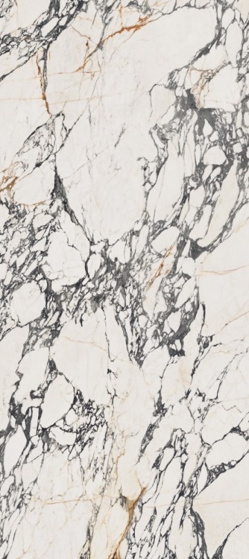 Керамогранит 280x120 0008998 Corchia Gold Soft Ret Supreme Treasure сатинированная мрамор 6мм Flaviker