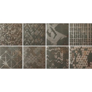 Керамогранит 20x20 Dune Diurne Oxide Ethnic матовая металл коричневый