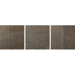 Керамогранит 20x20 Dune Diurne Oxide Plate матовая металл коричневый