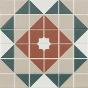 Керамогранит 20x20 Dune Mintons Balmoral матовая зеленый