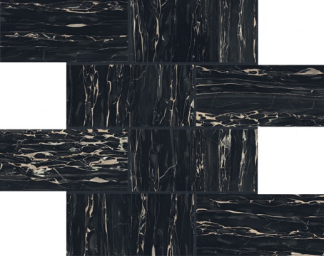 Плитка мозаика Rex 15x7 I Classici Portoro Mur. Glos полированная 6мм