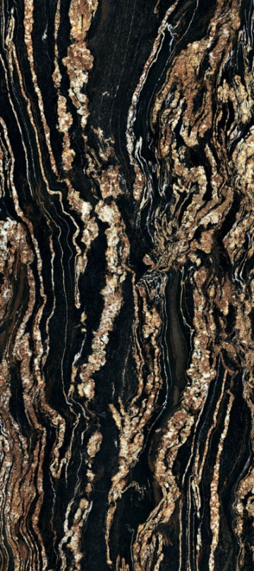 Керамогранит Ariana 280x120 Nobile Black Taurus Lux R полированная 6мм