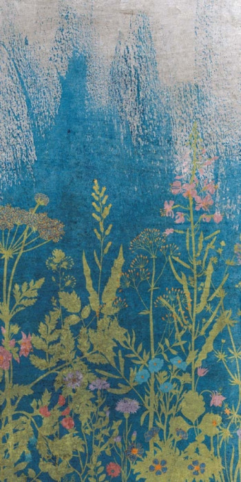 Плитка Abk 320x160 W/s D+ Botanical Blue B матовая 6мм