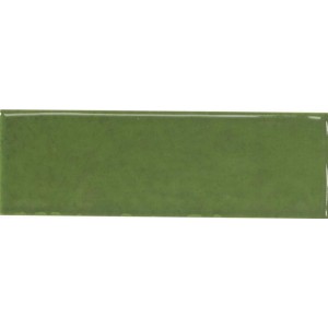 Плитка 15x5 Monopole Artisan Green глянцевая зеленый