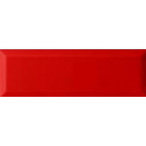 Monopole Керамическая плитка глянцевая 30x10 Brillo Bisel Rojo