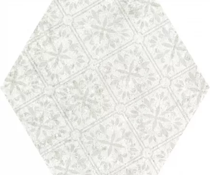 Плитка Monopole керамогранит 24x20 Decor Blanco Pompeia матовая