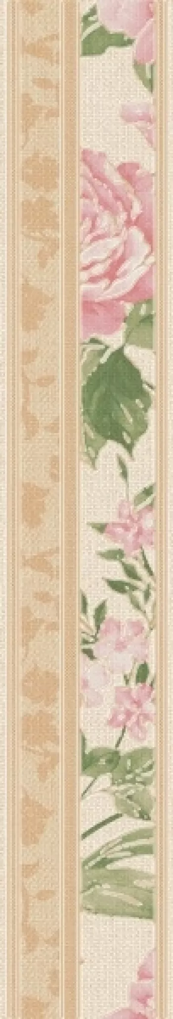 Керамическая плитка Lb-Ceramics 1504-0138 Бордюр Деми цветы 7,2х45