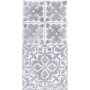 Керамическая плитка Lb-Ceramics 1641-0094 Кампанилья Серый Декор 2 20х40