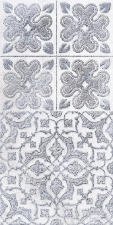 Керамическая плитка Lb-Ceramics 1641-0094 Кампанилья Серый Декор 2 20х40