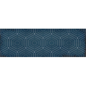 Керамическая плитка Lb-Ceramics 1664-0180 Парижанка декор Геометрия синий 20х60