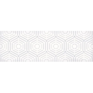 Керамическая плитка Lb-Ceramics 1664-0183 Парижанка декор Геометрия белый 20х60