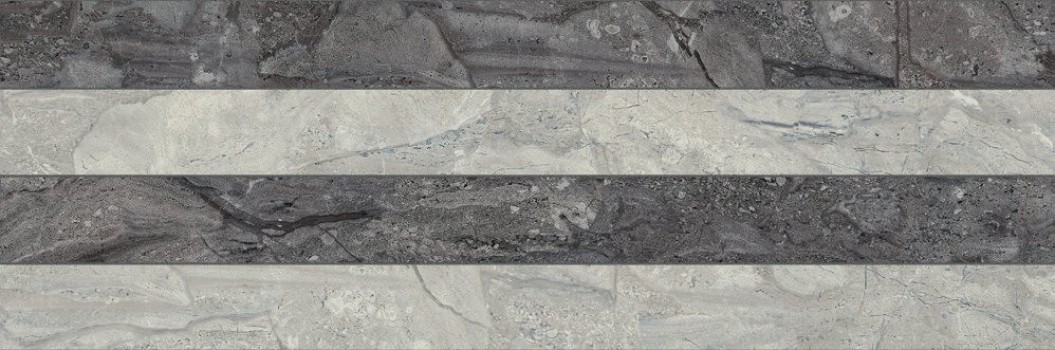 Плитка Baldocer 85x28 Dreire Ceniza Decor Lamia Dreire Carbone Декор Настенный глянцевая серый