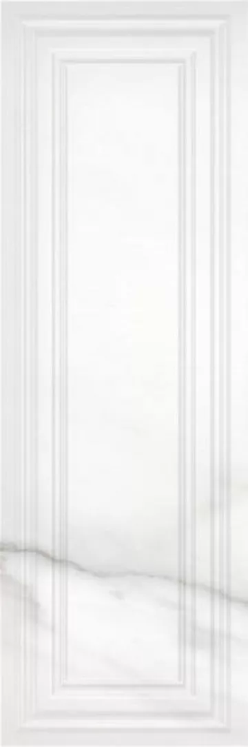 Керамическая плитка Meissen Плитка Gatsby рельеф белый 25х75 GTU052D
