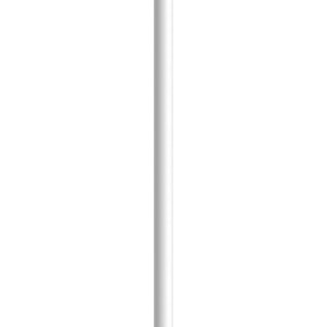 Керамическая плитка Meissen Бордюр Gatsby карандаш глянцевый белый 1.6х25 GT1C051