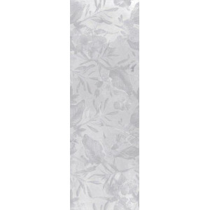 Керамическая плитка Meissen Плитка Bosco Verticale цветы серый 25х75 BVU093
