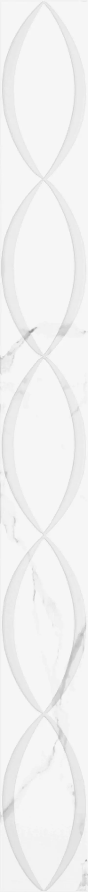 Керамическая плитка Creto Бордюр Assol 2 белый 4х40 05-01-1-46-05-01-2625-2