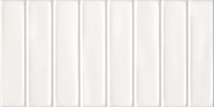 Плитка El Barco настенная рельефная Roma Glossy White 30x15 глянцевая белый