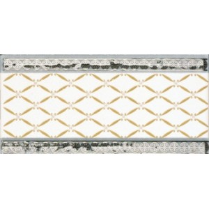 Плитка Ape Cenefa Delis Blanco Silver глянцевая 20x10