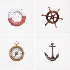 Декор 20x20 Marine Mix Blanco глянцевая белый 7мм Ape