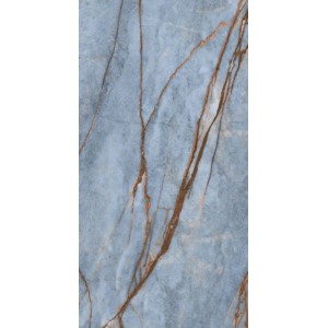 Плитка Rex Ceramiche 120x60 Heritage Luxe Azure Ret 775042 матовая голубой мрамор 9мм
