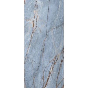 Плитка Rex Ceramiche 280x120 Heritage Azure Glossy R 774694 глянцевая голубой мрамор 6мм