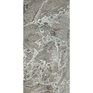 Керамогранит Rex Ceramiche 120x60 AUTHENTIC LUX MAR AUBISQUE GLO 6M 781140 глянцевая серый камень, мрамор 6мм