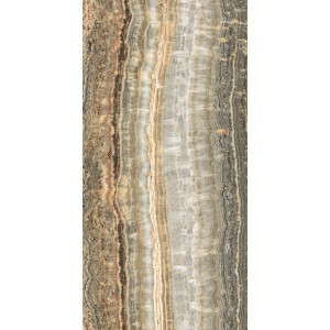 Плитка Rex Ceramiche 120x60 Eccentric Luxe Caramel Comfort 60X120Ret 779268 матовая коричневый, мультиколор камень, мрамор 9мм