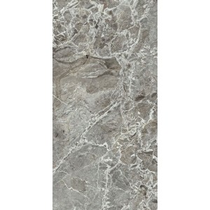 Плитка 120x60 Authentic Marble Aubisque Glossy Ret 781007 глянцевая серый камень, мрамор 9мм Rex Ceramiche
