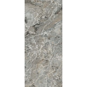 Плитка Rex Ceramiche 280x120 Authentic Luxe Marble Aubisque Gl 781179 глянцевая серый камень, мрамор 6мм