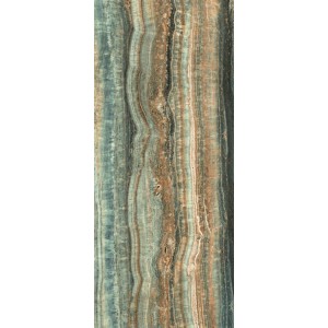 Плитка 280x120 Eccentric Luxe Mint Glossy 120X280R 778825 глянцевая мультиколор, зеленый 6мм Rex Ceramiche