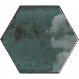 Ceramica Ribesalbes Плитка настенная Blue Hex Glossy 17*15