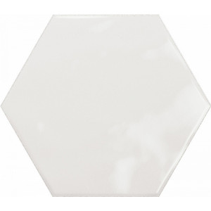 Ceramica Ribesalbes Плитка настенная Hex White Glossy 17*15