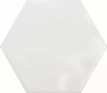 Ceramica Ribesalbes Плитка настенная Hex White Glossy 17*15