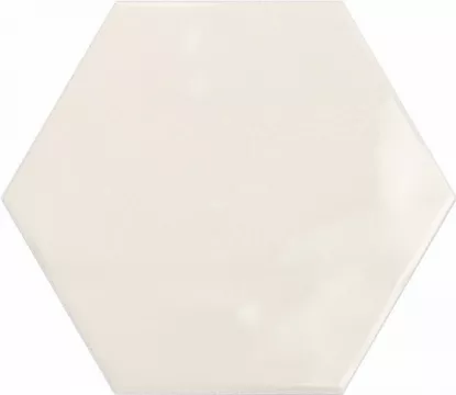 Ceramica Ribesalbes Плитка настенная Hex Ivory Glossy 17*15