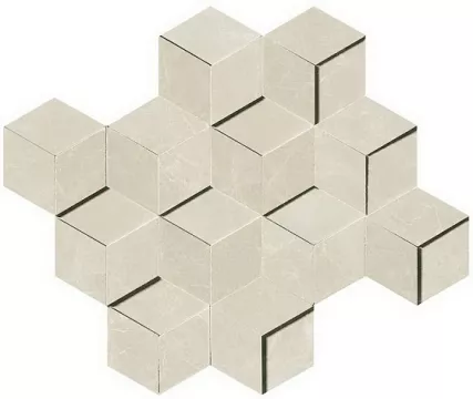 Atlas Concorde Мозаика Gris-Calacatta Mosaico Cubes Lapp 31*26
