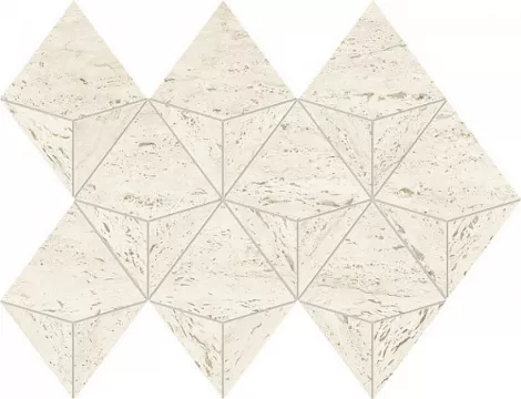 Мозаика 41.2x28 Atlas Concorde Marvel Travertine White Mosaico Origami 41.2x28 AF9J