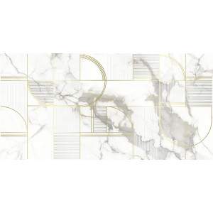 Плитка Laparet 60x30 декор белый 18-03-00-3608-1 Laurel глянцевая глазурованная