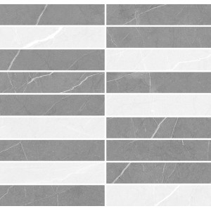 Плитка Laparet 30x29 мозаика микс серый Rubio глянцевая глазурованная