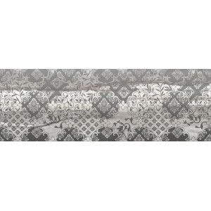 Плитка Laparet 60x20 декор Fancy серый Grace глянцевая глазурованная
