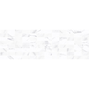 Плитка Laparet 60x20 мозаика декор мозаичный белый MM60126 Lord глянцевая глазурованная