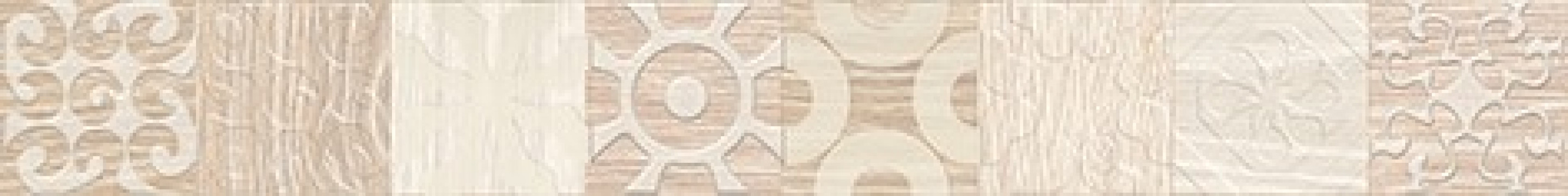 Плитка Laparet 40x5 бордюр бежевый 46-03-11-429 Platan глянцевая глазурованная