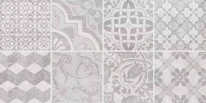 Плитка Laparet 40x20 декор с пропилами мозаика серый 08-03-06-453 Bastion Серый матовая глазурованная