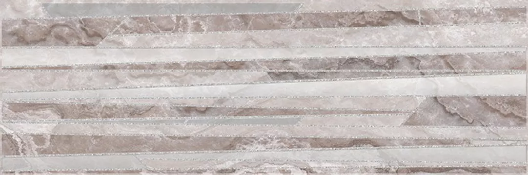 Плитка Laparet 60x20 декор Tresor коричневый 17-03-15-1189-0 Marmo глянцевая глазурованная