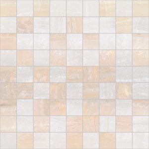Плитка Laparet 30x30 мозаика бежевый+белый Diadema глянцевая глазурованная