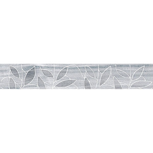 Плитка Laparet 40x6 бордюр тёмно-серый 66-03-06-1344 Bona глянцевая глазурованная