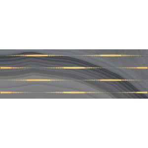 Плитка Laparet 60x20 декор Lines серый Agat глянцевая глазурованная