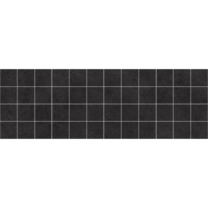 Плитка Laparet 60x20 мозаика декор мозаичный чёрный MM60062 Alabama матовая глазурованная